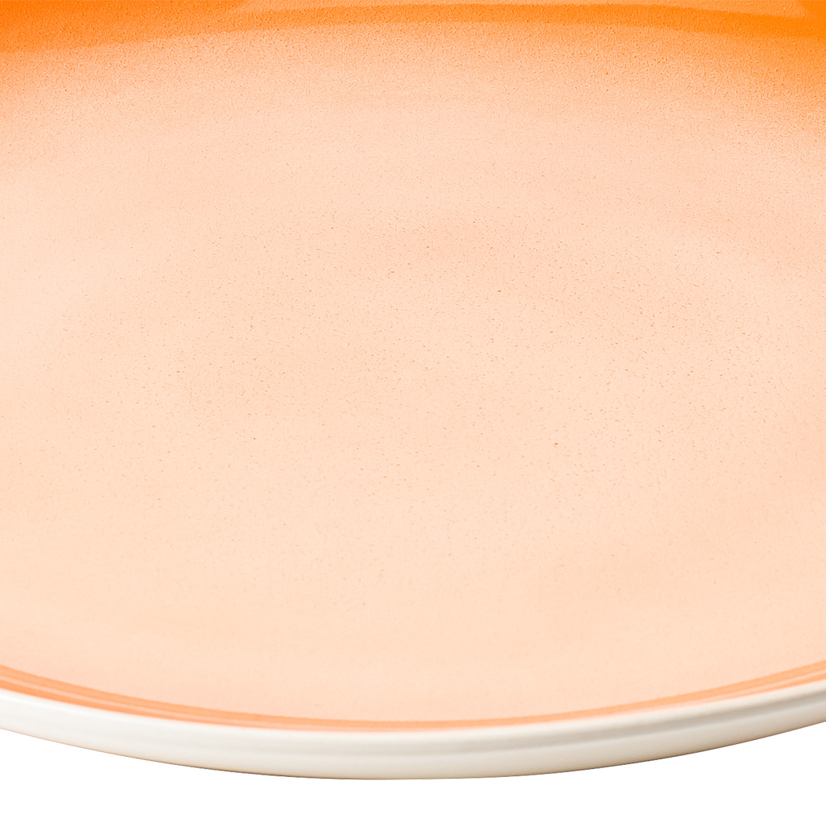 My Home Große Servierplatte mit Farbverlauf orange / creme