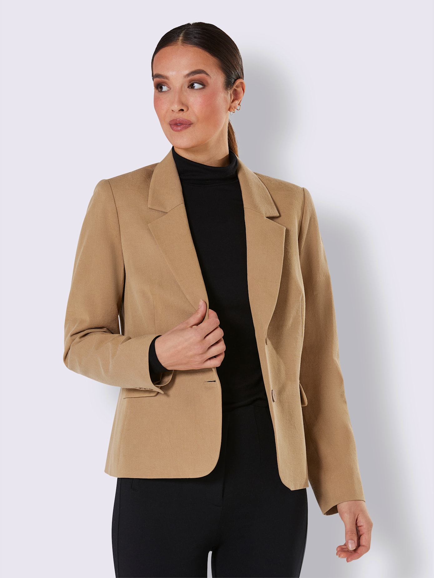 Blazer en lyocell et coton mélange coton et lyocell de qualité