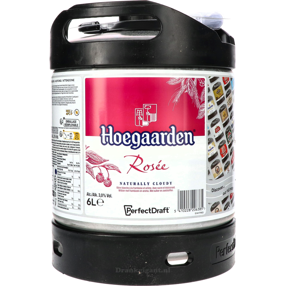 Hoegaarden Rosée Perfect Draft 600 cl