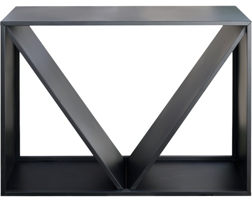 WESTMANN brandhoutberging 114,5 x 35 x 80 cm zwart