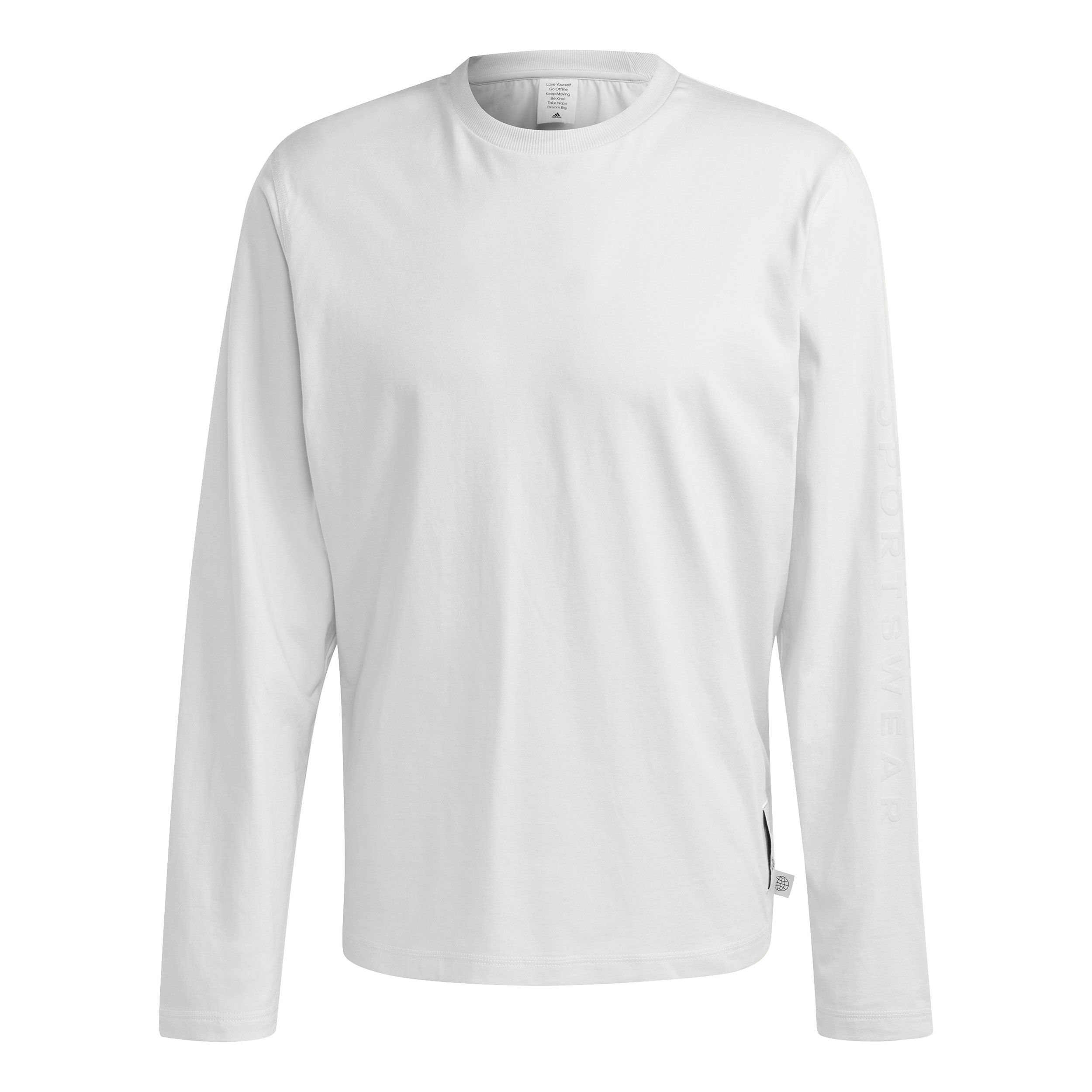 adidas Lounge Long-Sleeve Top Haut Manches Longues Hommes - Blanc