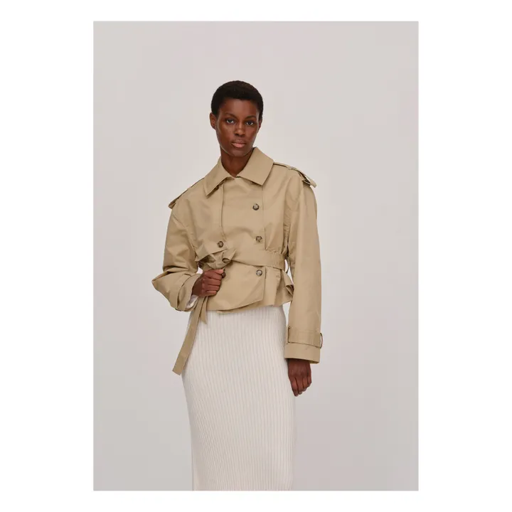 HERSKIND Trench Court Lusia | Crème