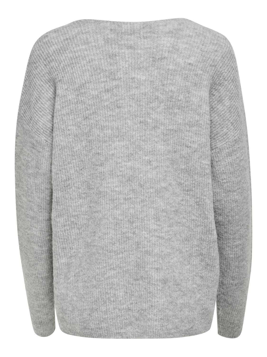 ONLCAMILLA Strickpullover Light Grey Melange