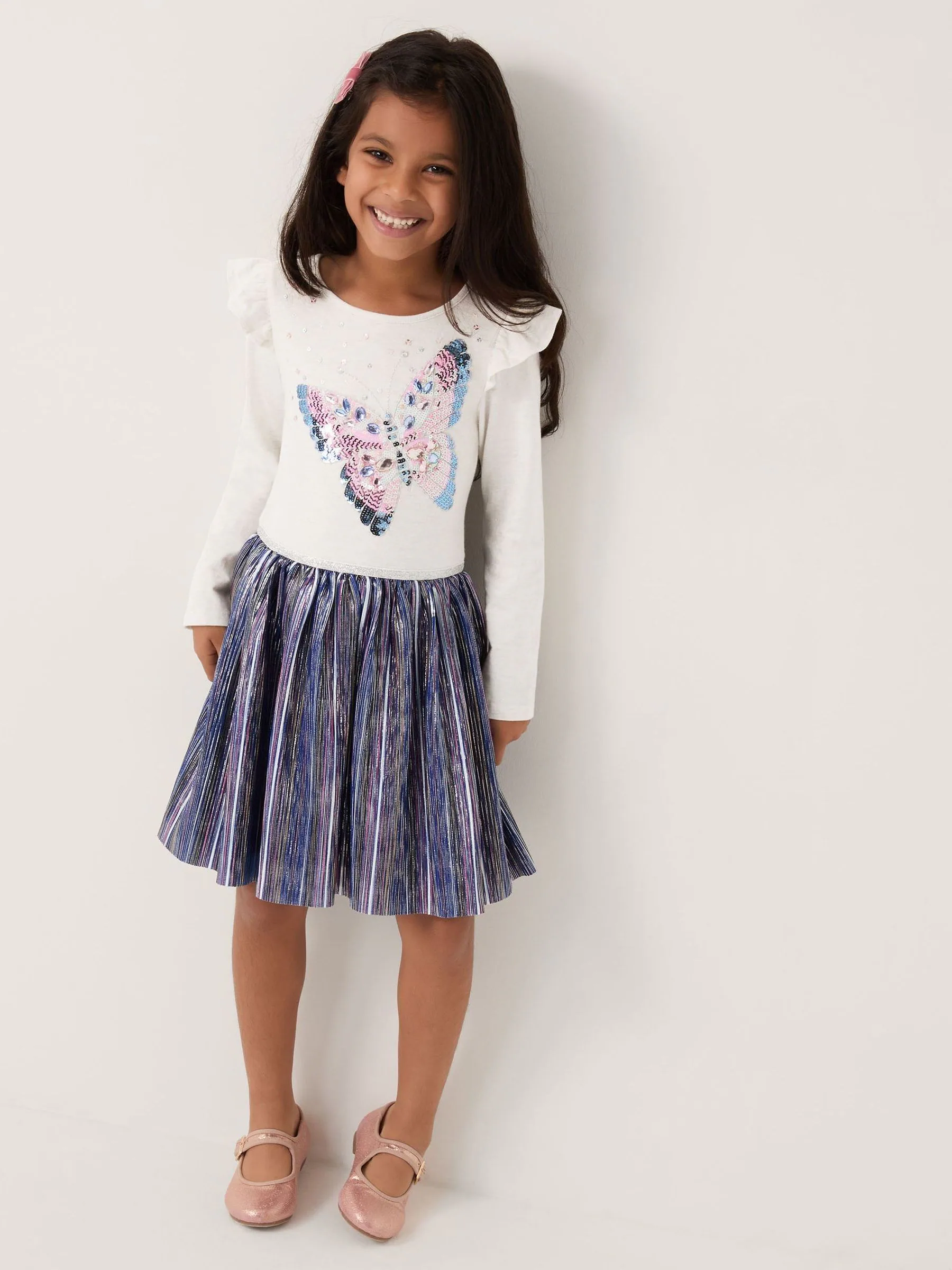 Monsoon Butterfly Sequin Disco Dress