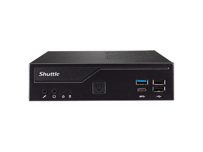 Shuttle XPC slim DH610 - Barebone - Slim-PC LGA1700 sokkel - Intel H610 - uden CPU - RAM 0 GB - Gigabit Ethernet, 2.5 Gigabit Ethernet - sort