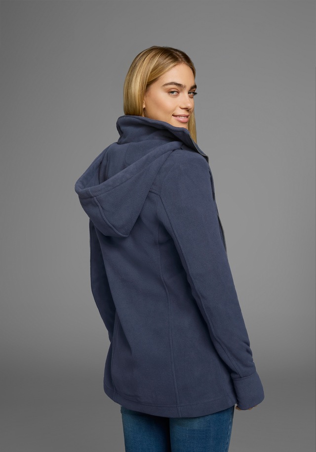 Polarino Fleecejacke mit Kapuze aus Fleece,  atmungsaktiv,  schnell trocknend