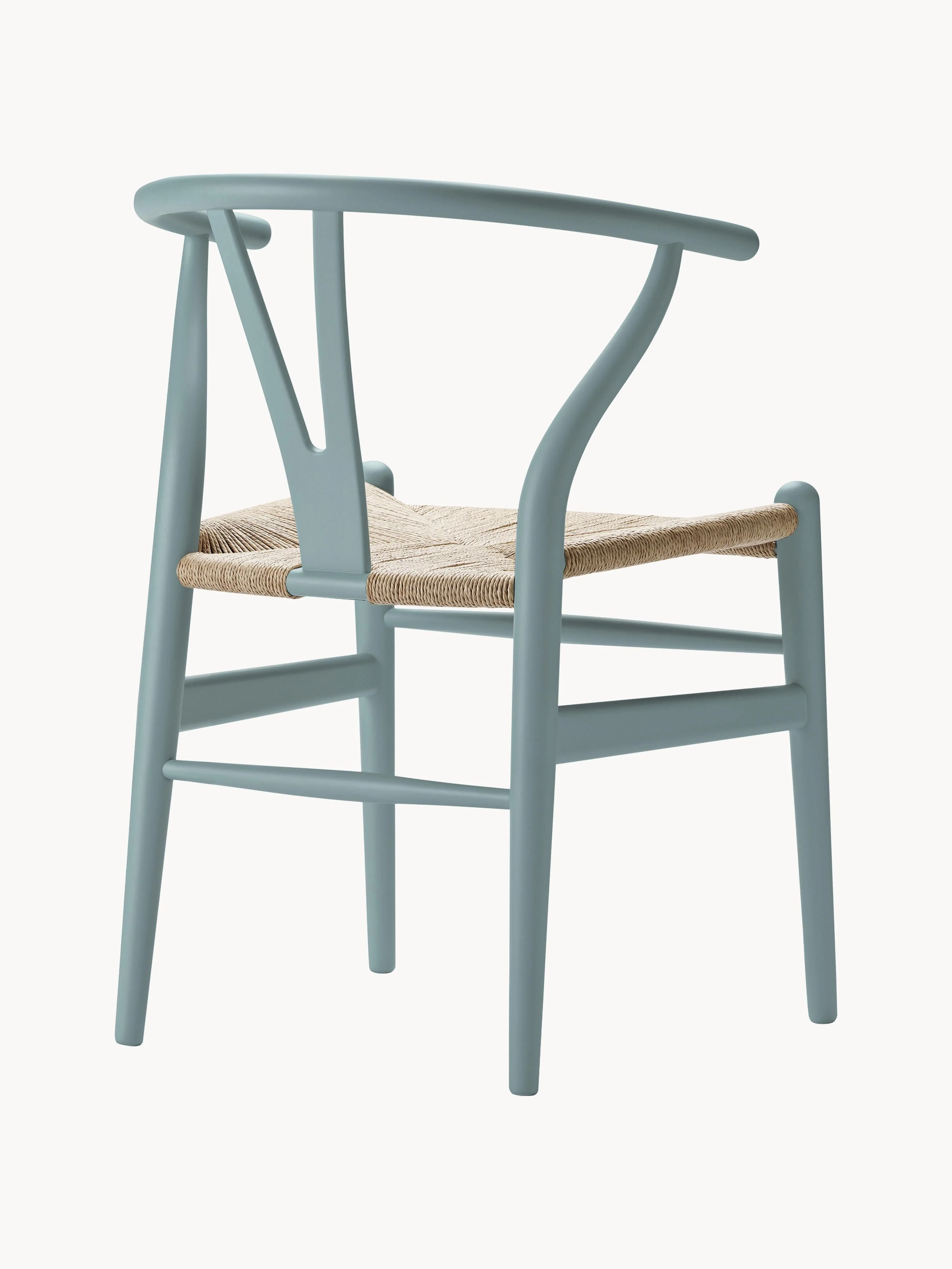 Houten stoel CH24 Wishbone Chair met handgevlochten zitvlak