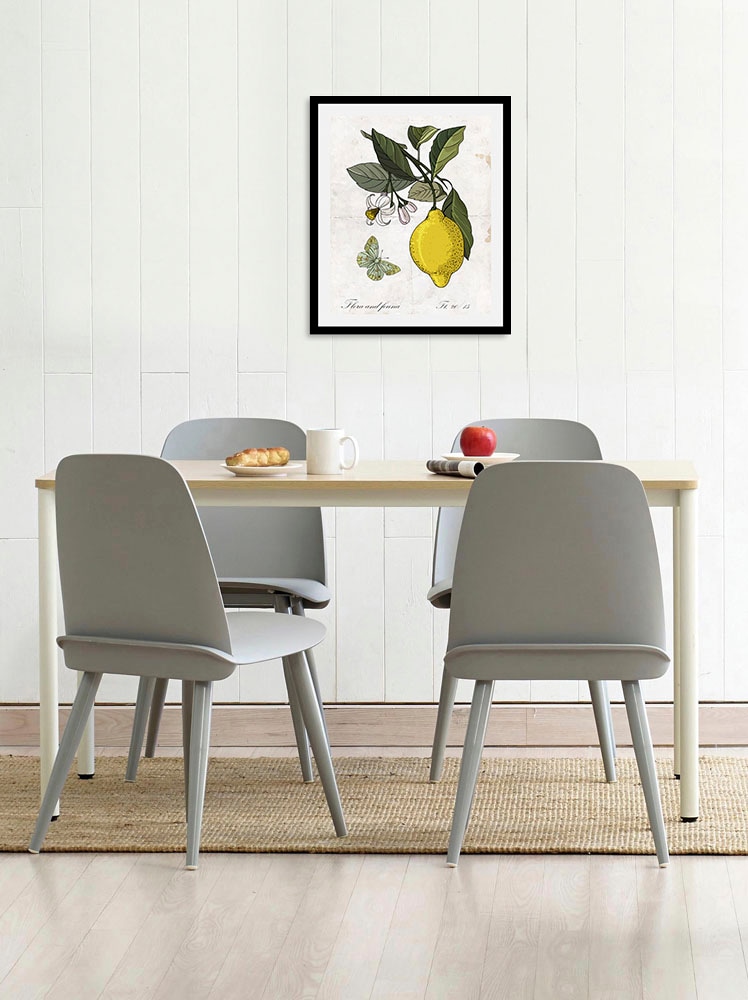 queence Bild »Enyo« Essen | Kunst | Lebensmittel | Obst | Obst Bilder | Schmetterlinge | Schriftzug 1 Stk. tlg. gerahmt
