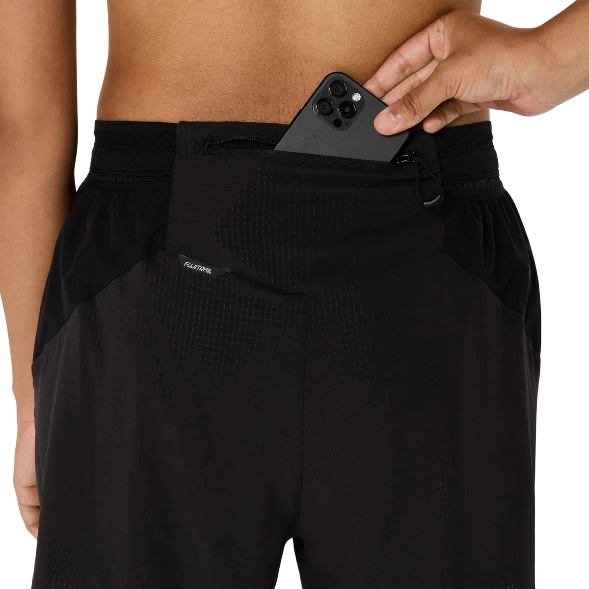 Asics Wms Fujitrail Elite Short Performance Black