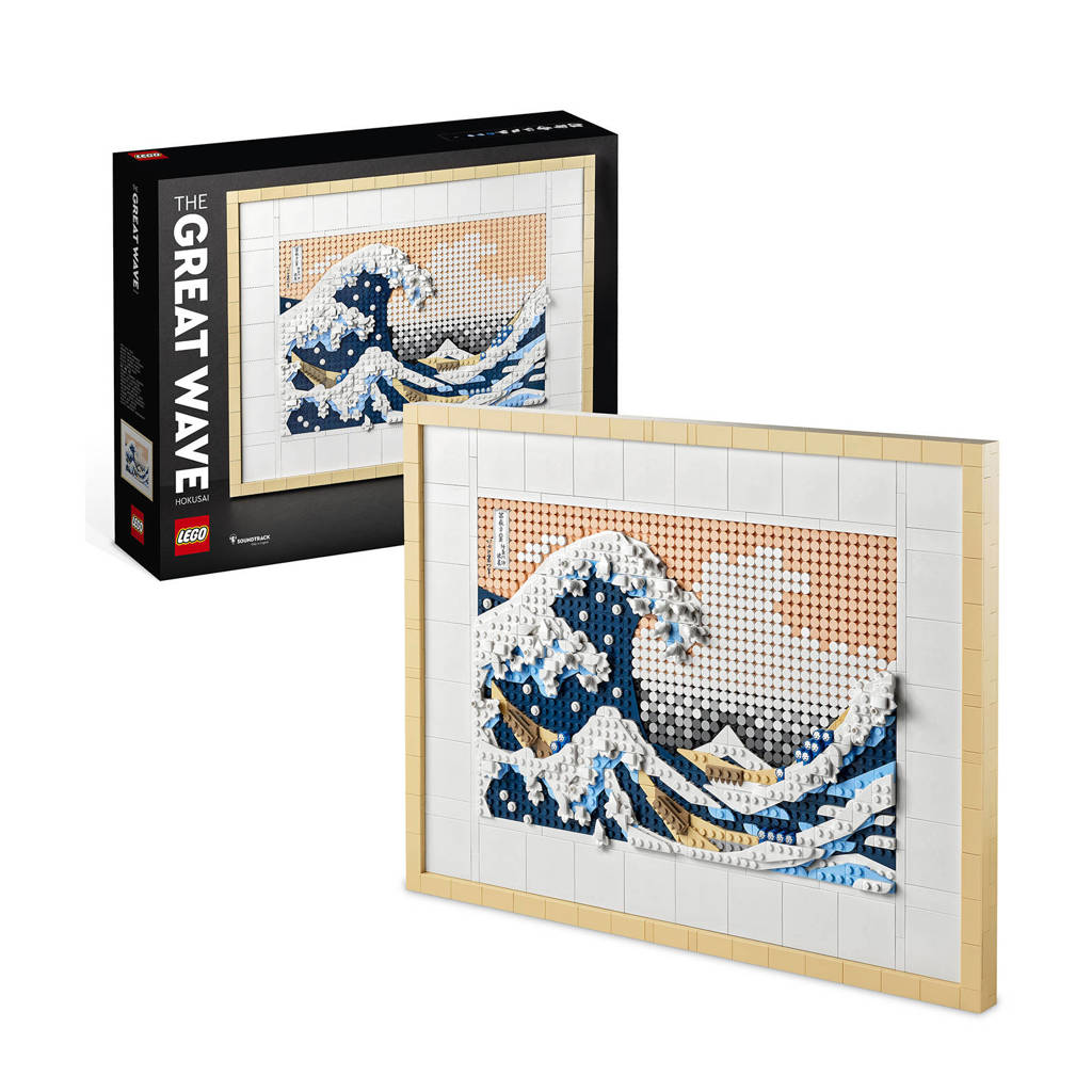 Mooi schilderijHokusai – De grote golf, 3D Wanddecoratie Knutselpakket voor Volwassenen 31208