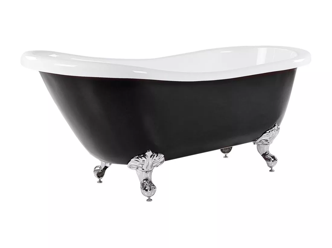 Baignoire îlot noire 153 x 77 cm CAYMAN