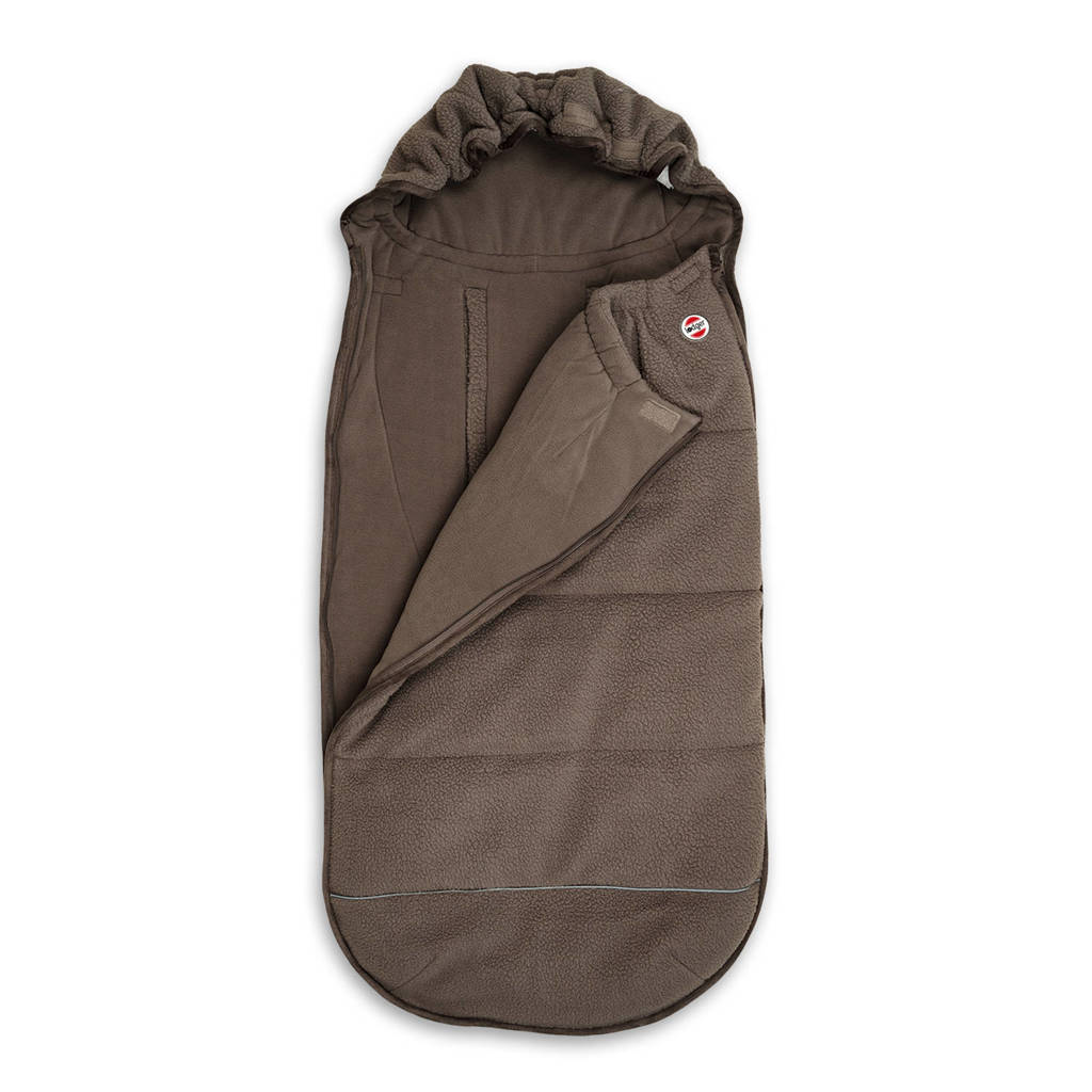 autostoel voetenzak teddy fleece bruin