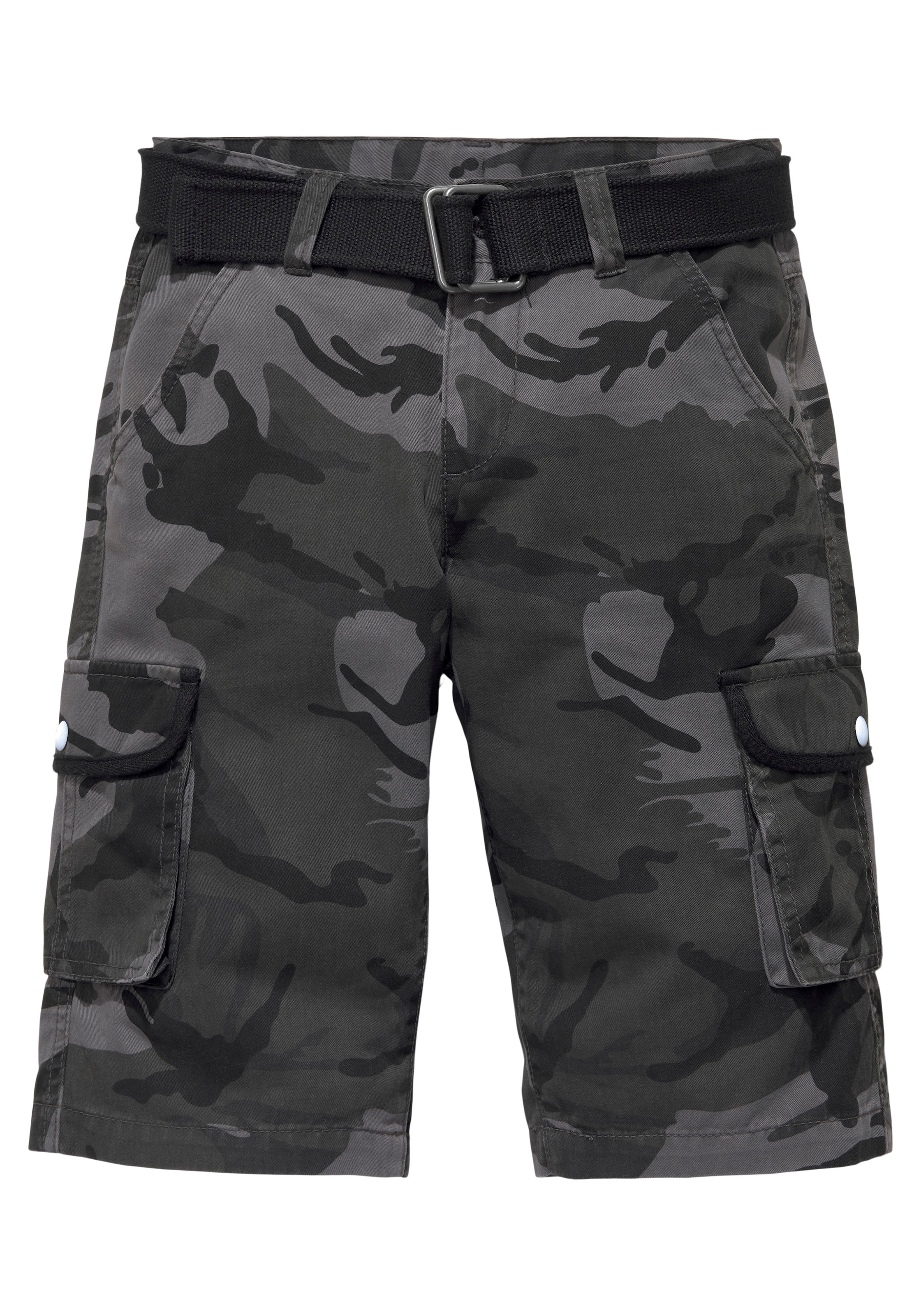 KIDSWORLD Shorts »2tlg. Bermudas+Gürtel«  mit Textilgürtel