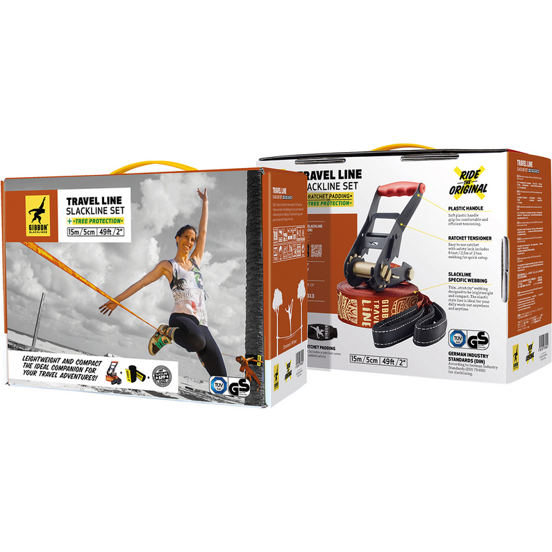 Gibbon Slacklines Travelline Treewear Slackline Set