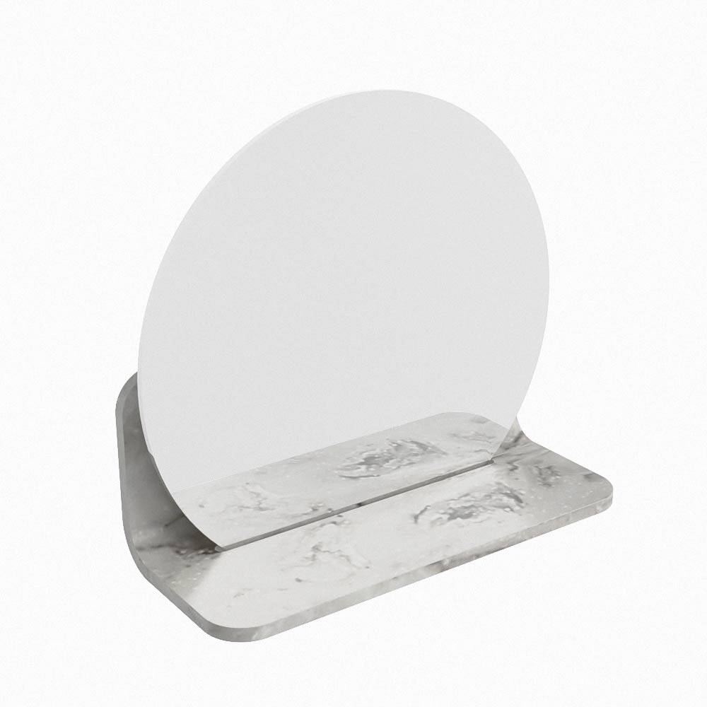 Mondiaz Spot spiegel rond Ø30cm met planchet glace