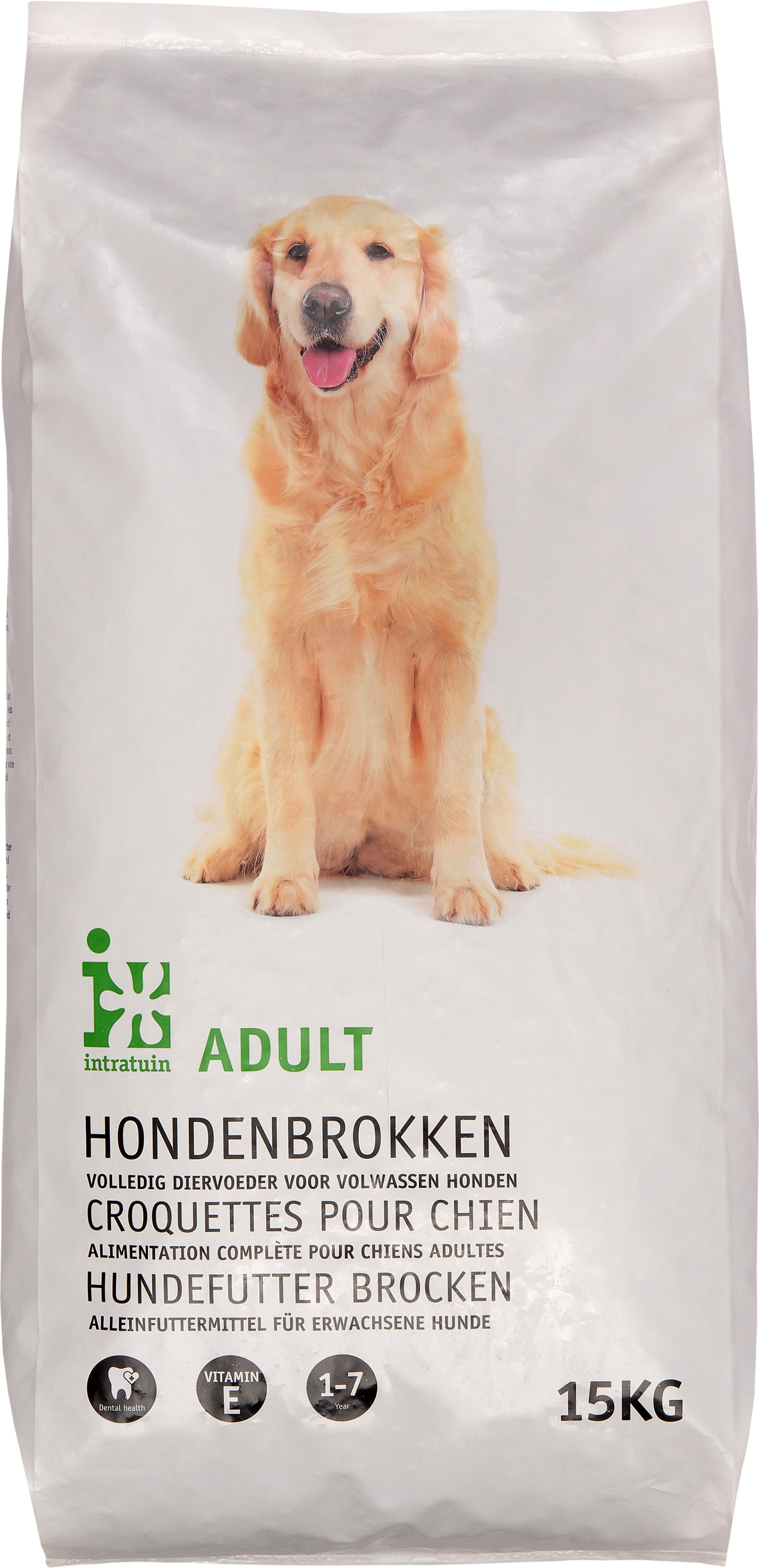 Intratuin hondenvoer adult 15 kg