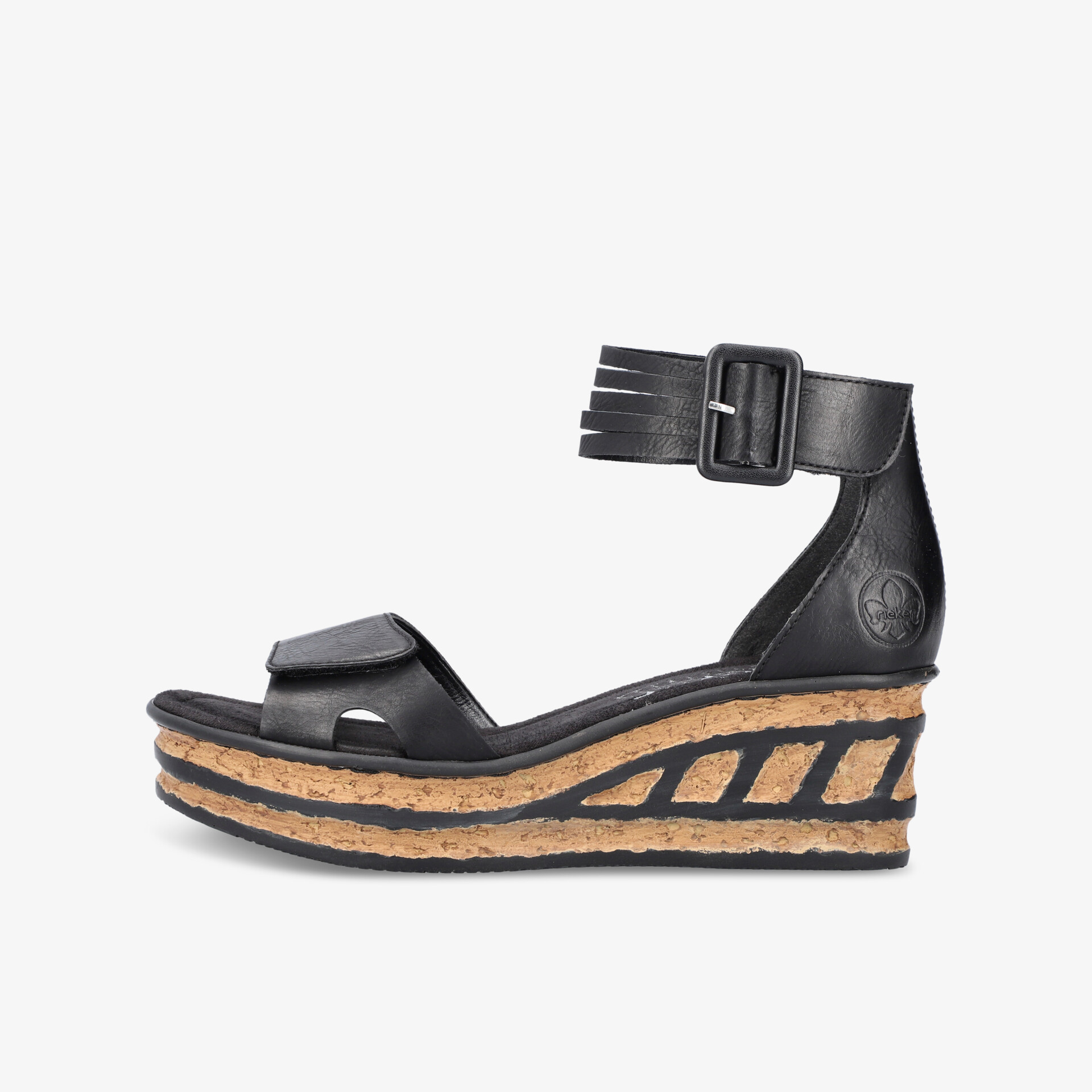 rieker Damen Keilsandalen schwarz