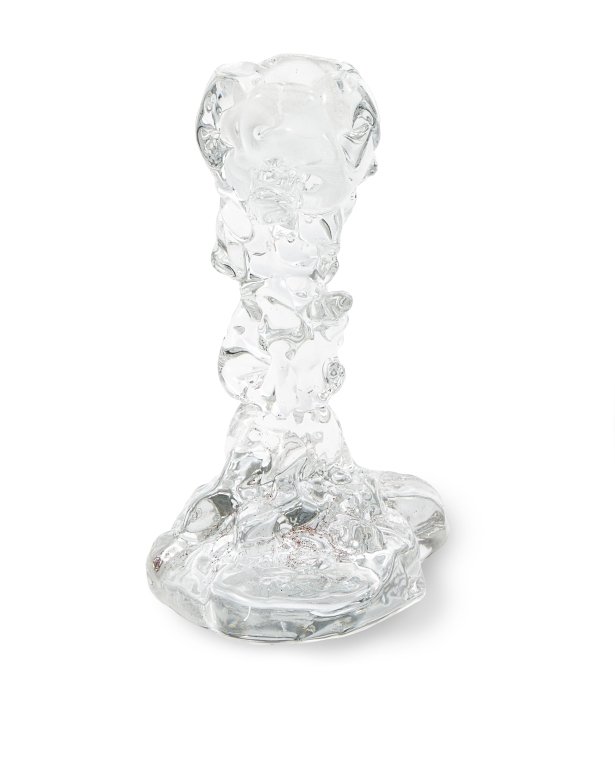POLSPOTTEN Drip kandelaar small zilver