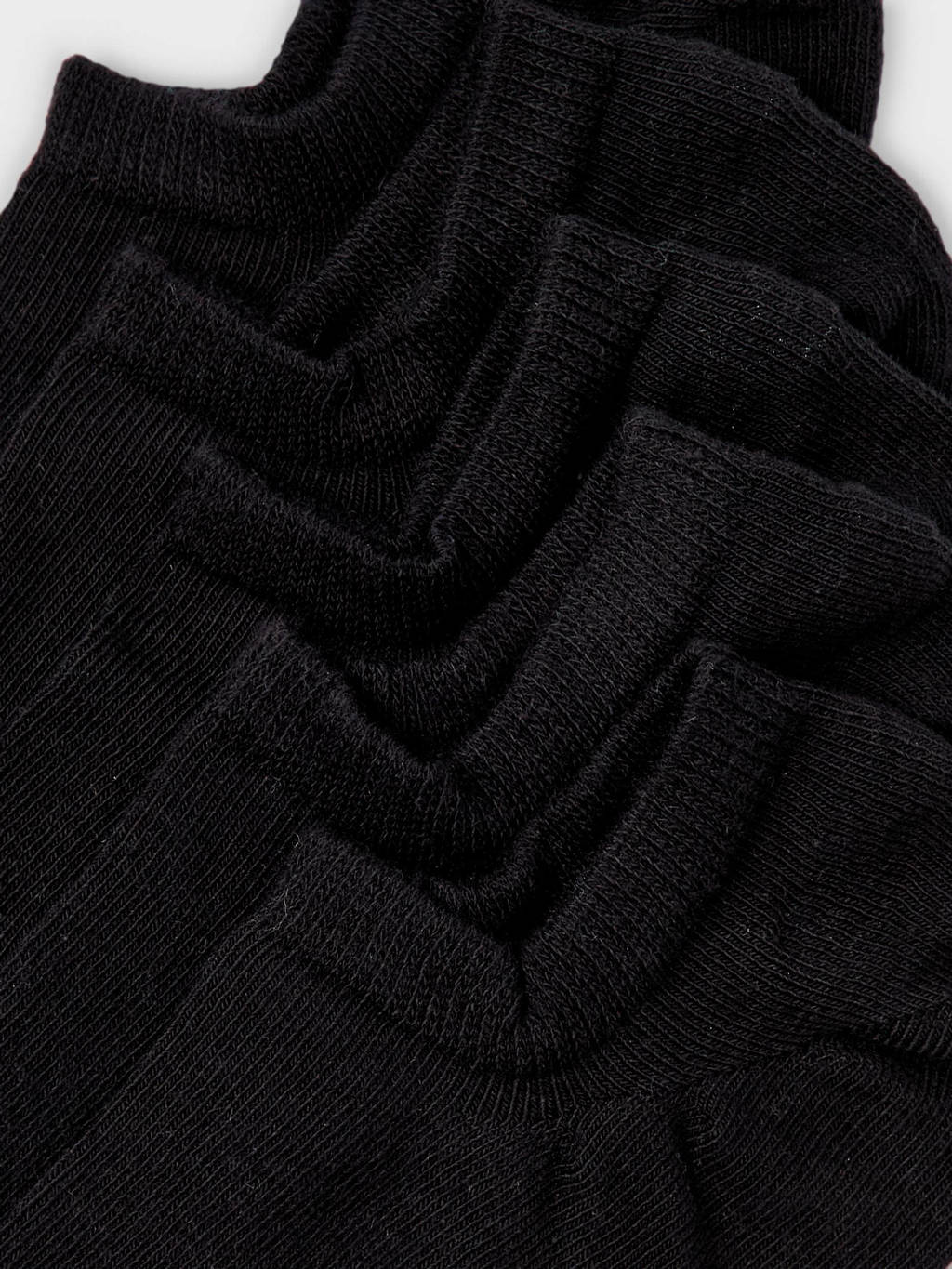 NAME IT sneakersokken NKNANCLE - set van 7 zwart