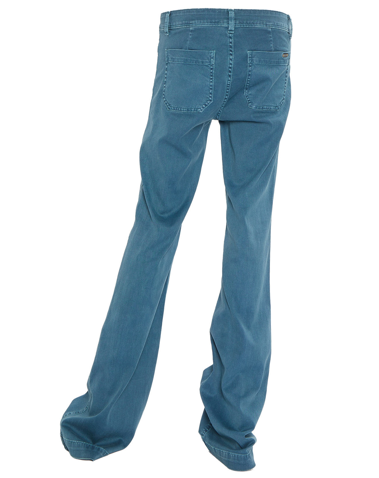 Acquaverde Jean bootcut Charlotte bleu canard