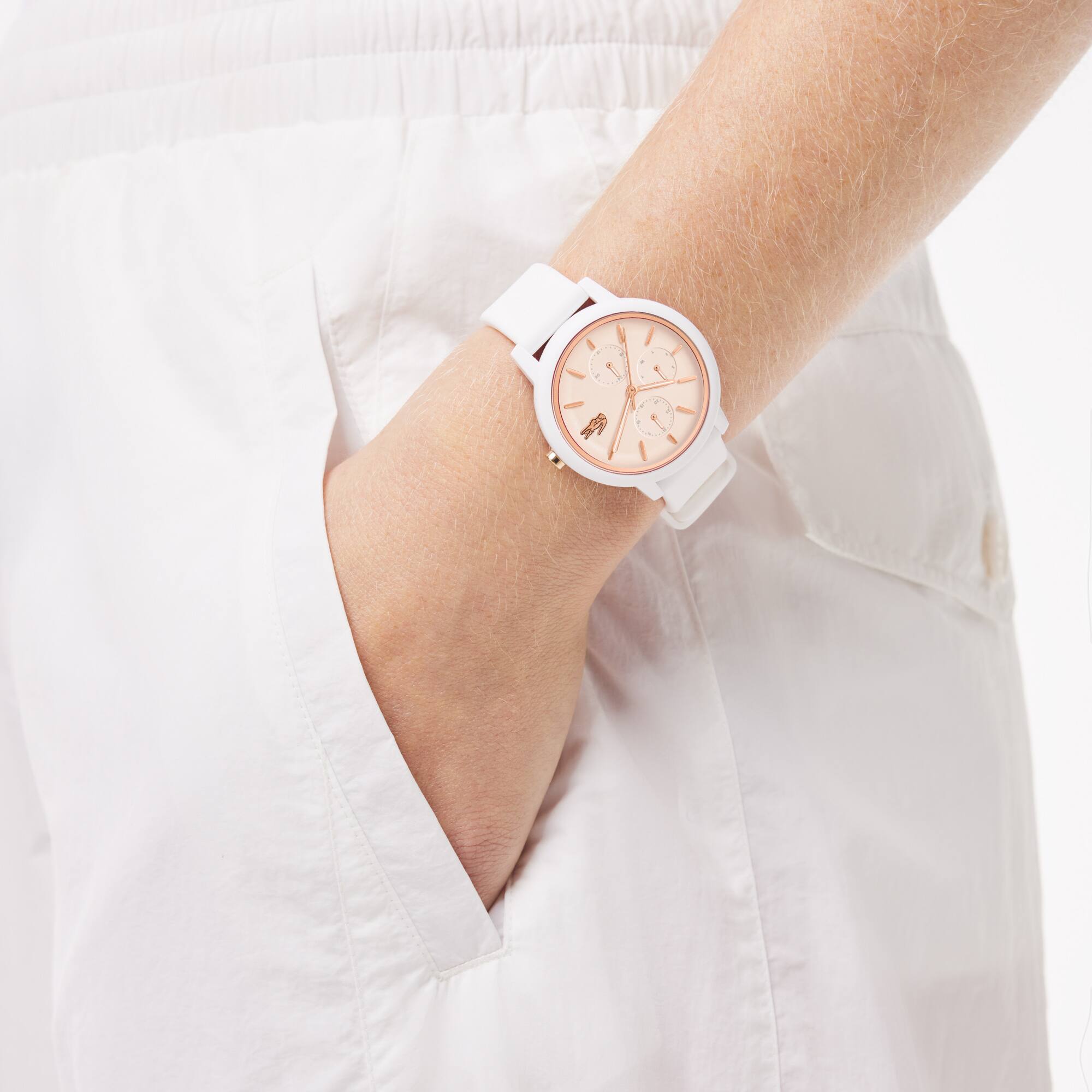 Montre multifonction Lacoste.12.12 silicone Montres - Blanc - Lacoste - Femme