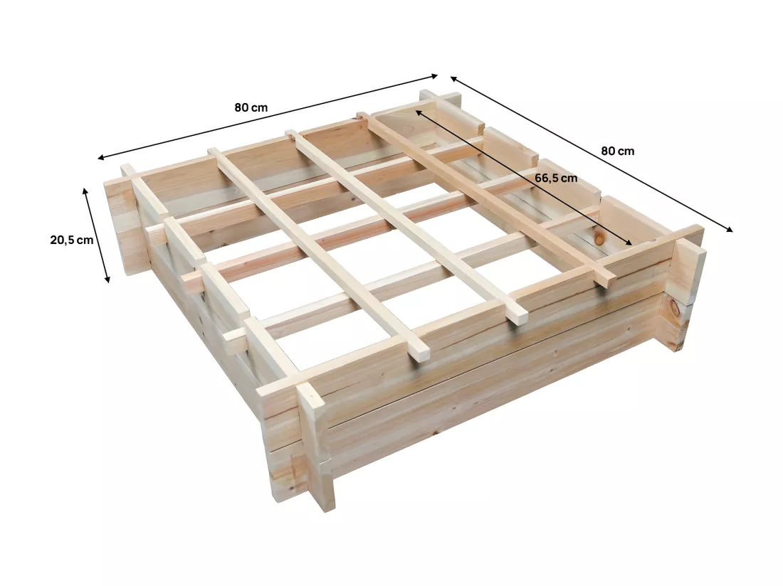 Carré potager en bois 