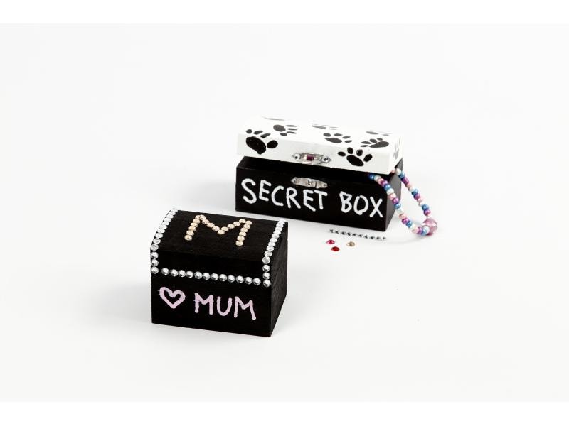 Creativ Company Holzartikel 16.5 x 11 x 8.55 cm Truhe Schatztruhe / Holzbox