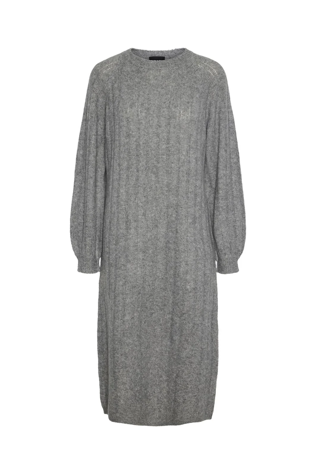Pieces Pcmaggy Ls Knit Dress 4542705 medium grey melange