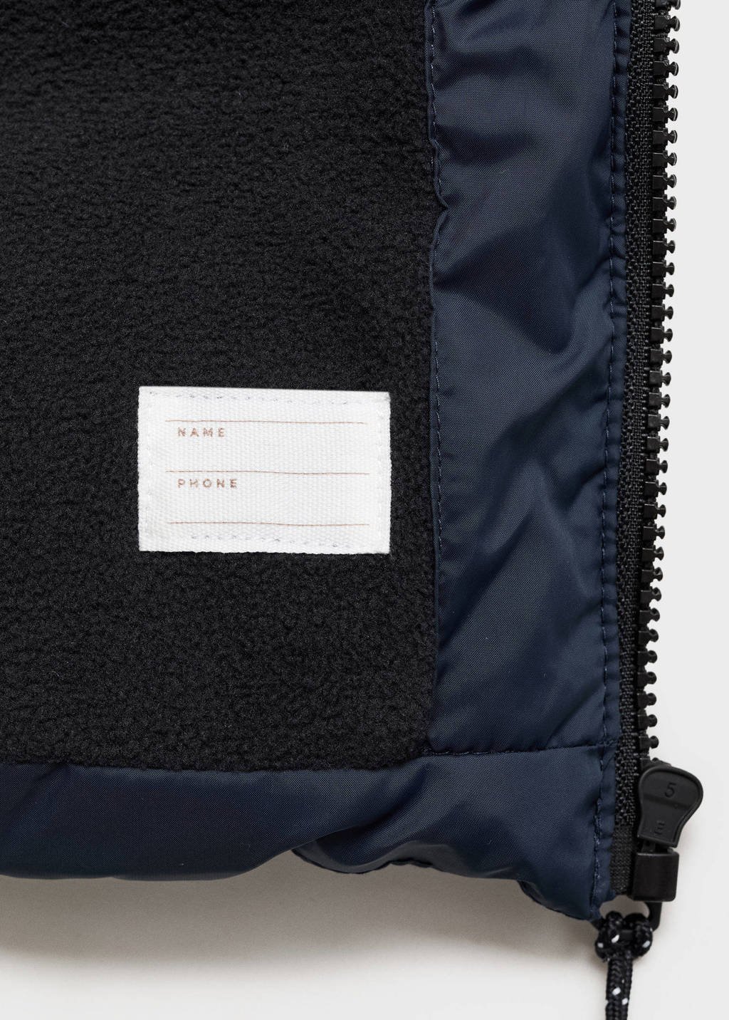 Mango Kids gewatteerde jas marine