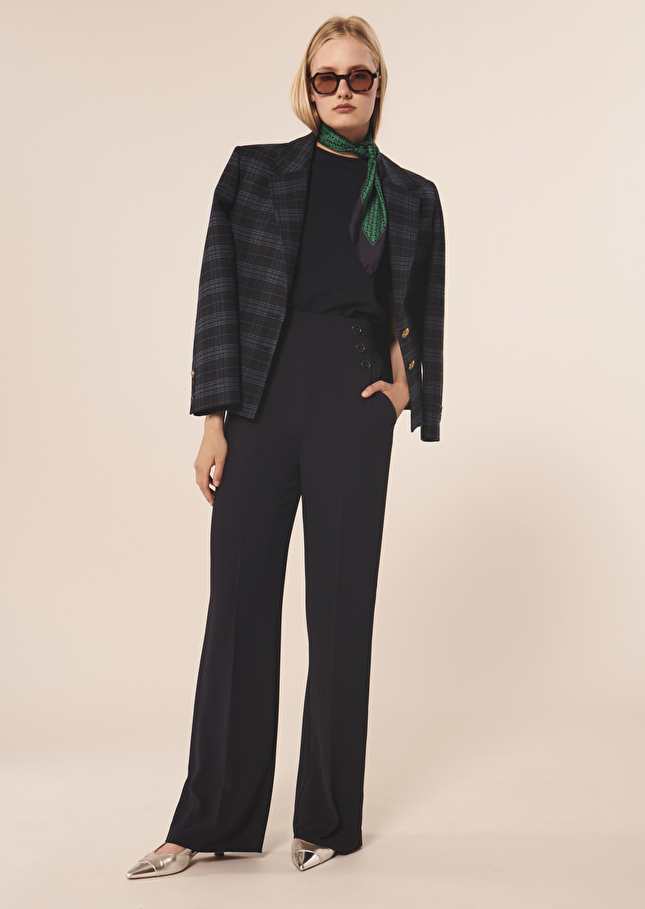 Pantalon Pilarbleu nuit en crêpe