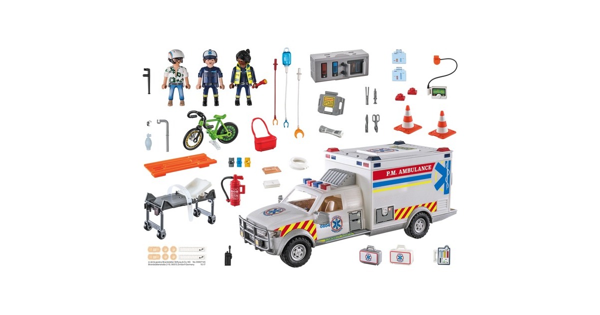 PLAYMOBILCity Action - Reddingsvoertuig: US Ambulance Constructiespeelgoed  (70936)