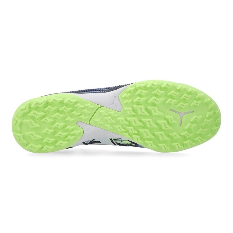 PUMA Future 7 Match   Mid TT Lights Out - Gray Skies/Blanc/Fizzy Apple Enfant