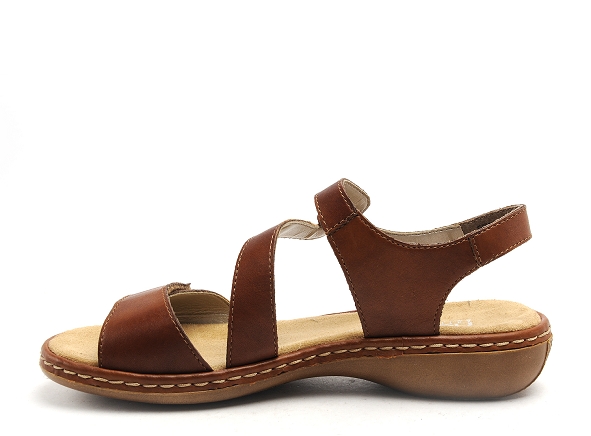Rieker nu pieds plats femme 659c7 marron