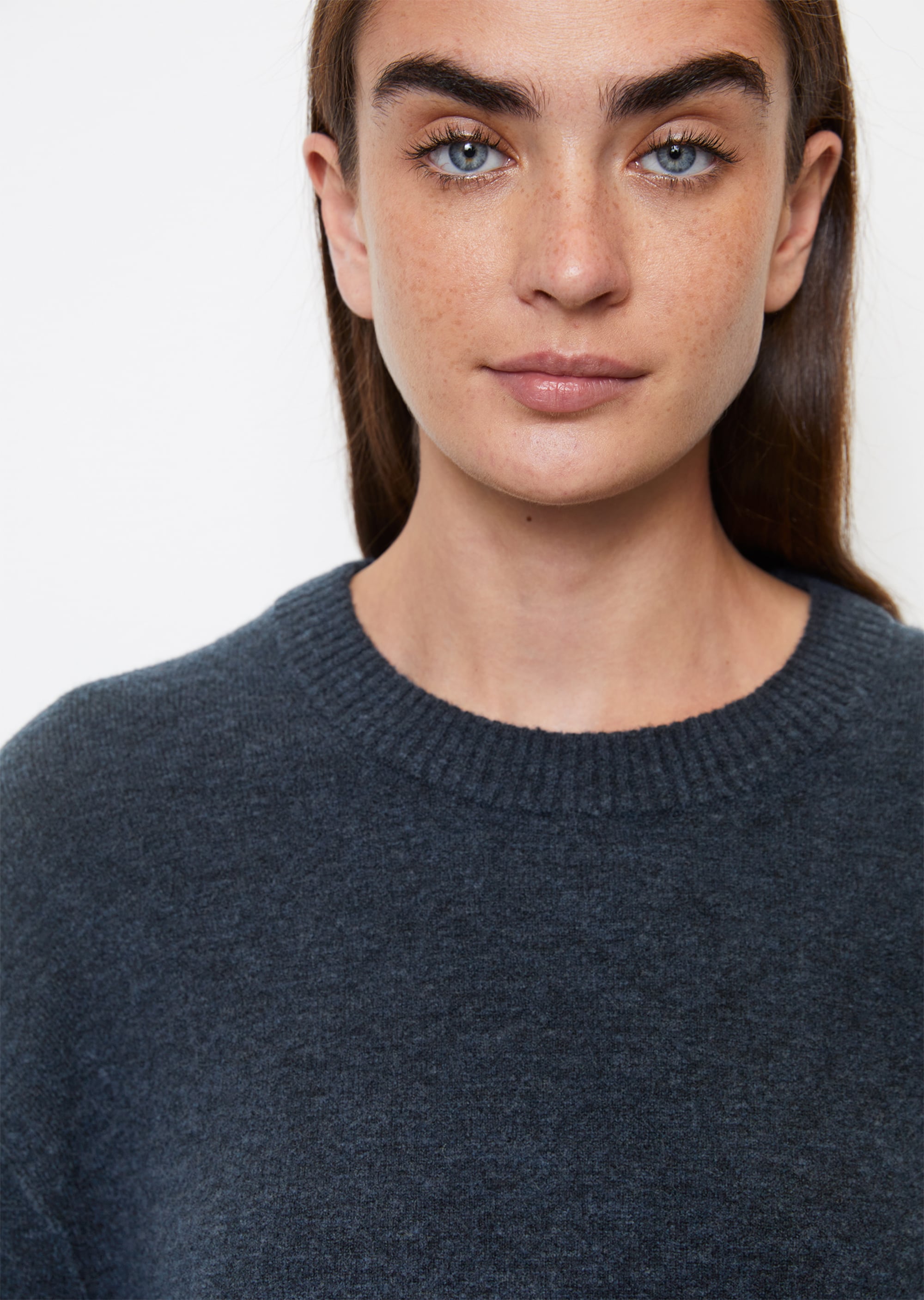 Strickpullover regularaus softem Schurwolle-Mix