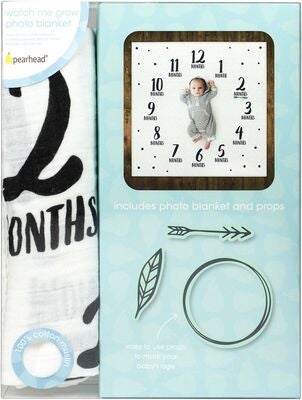 Pearhead Fototeppe Watch Me Grow, Hvit