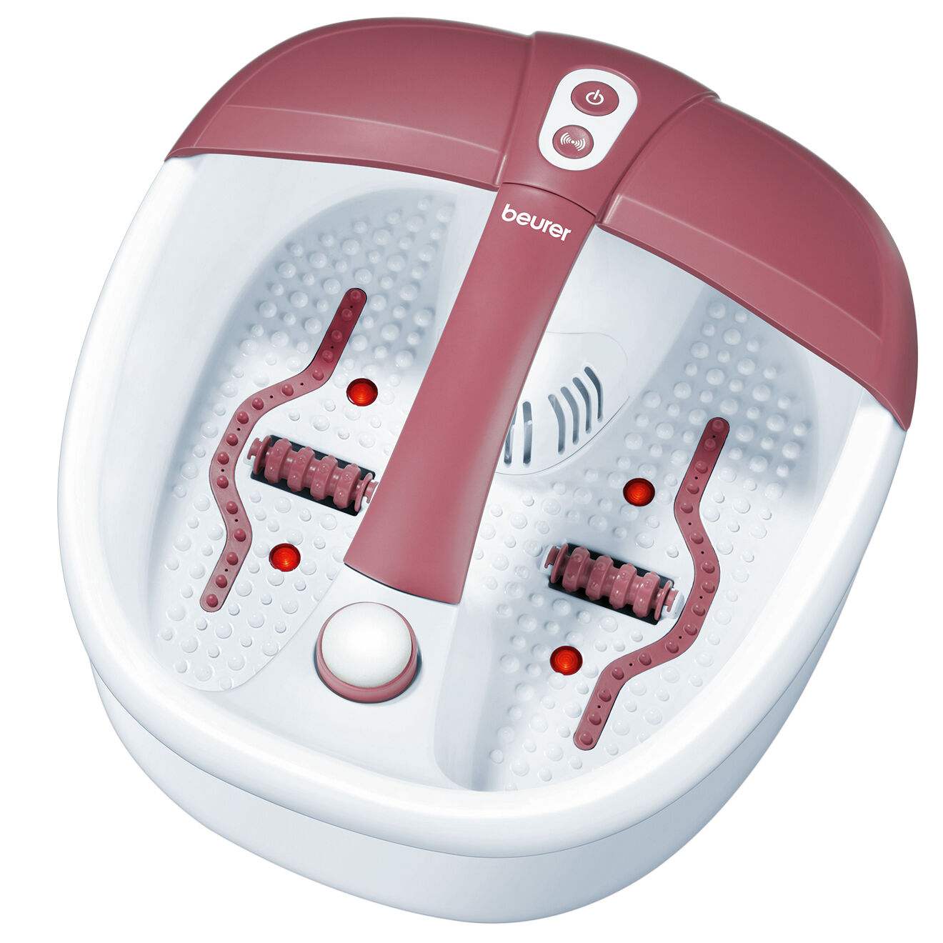 Beurer Balnéothérapie pieds 3 embouts pédicure rose - 140 W