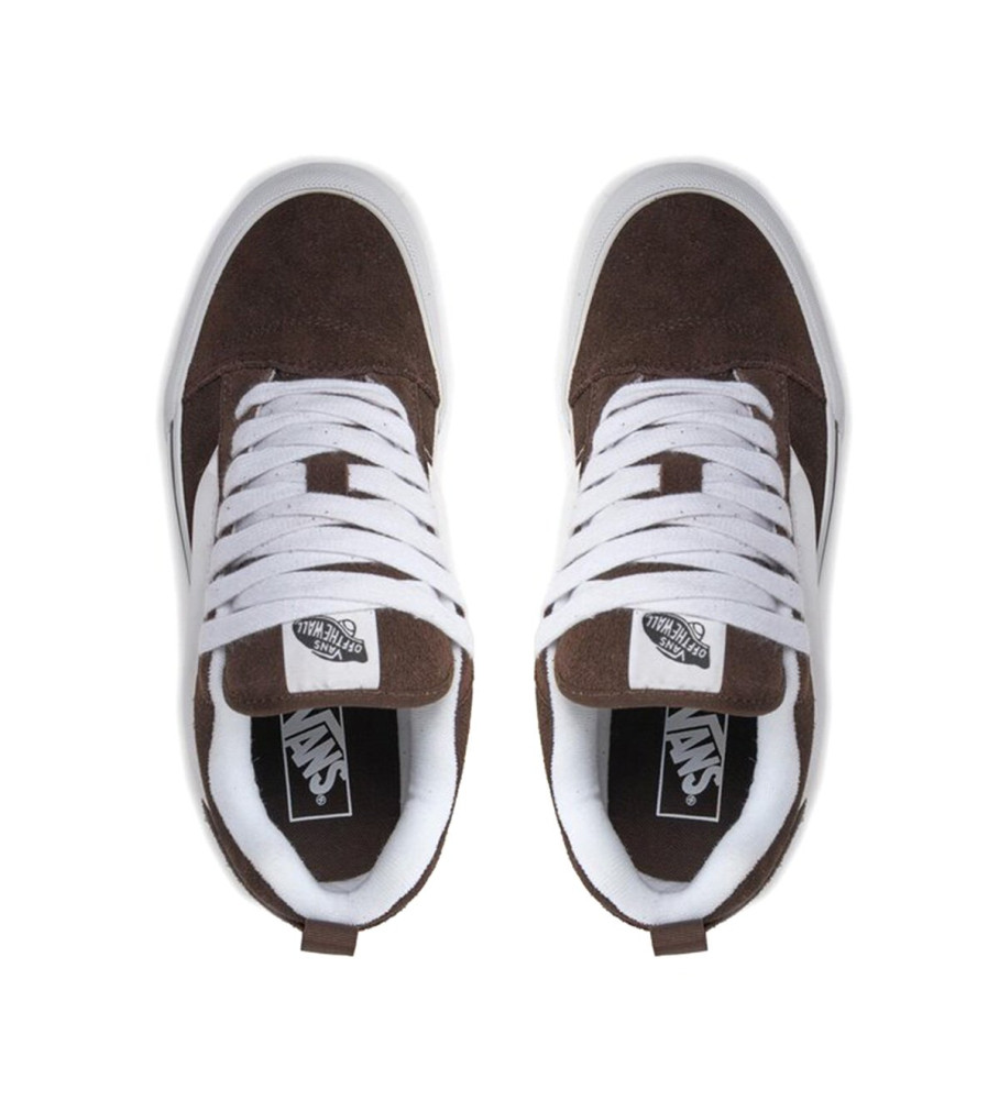 Tênis Vans Knu Skool de couro marrom