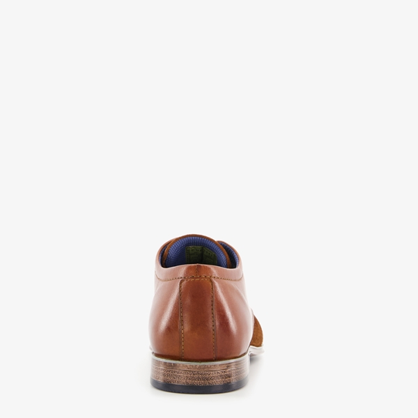 Bugatti leren heren veterschoenen cognac