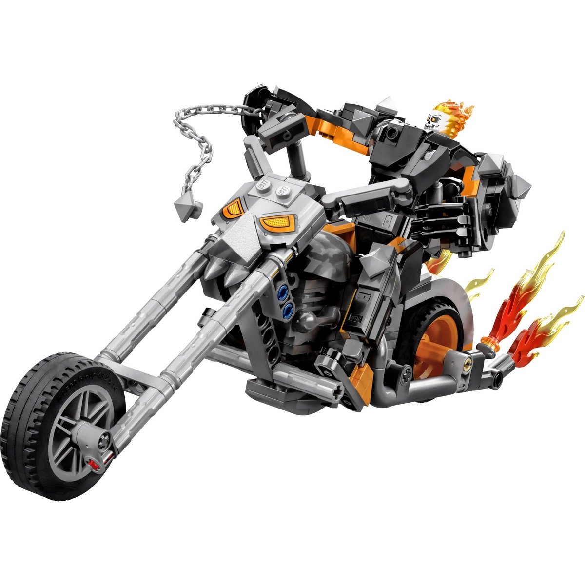 Le robot et la moto de Ghost Rider Lego Marvel 76245