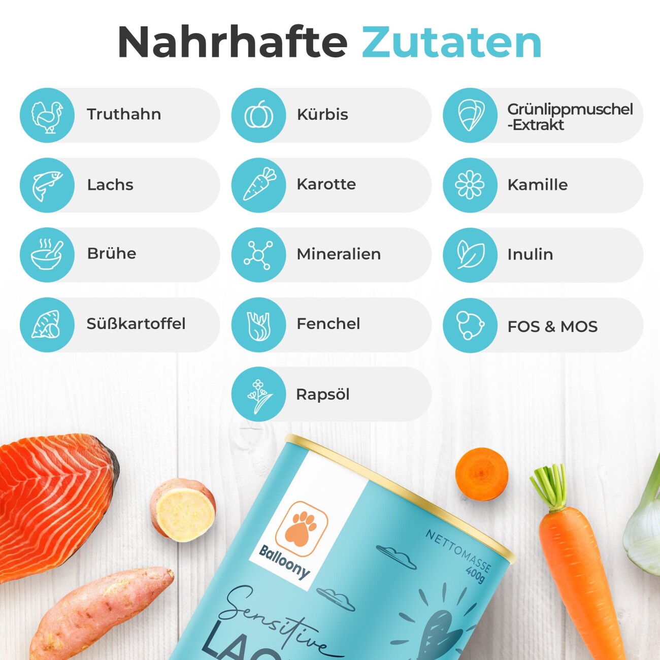 Balloony.pet Balloony Nassfutter Lachs