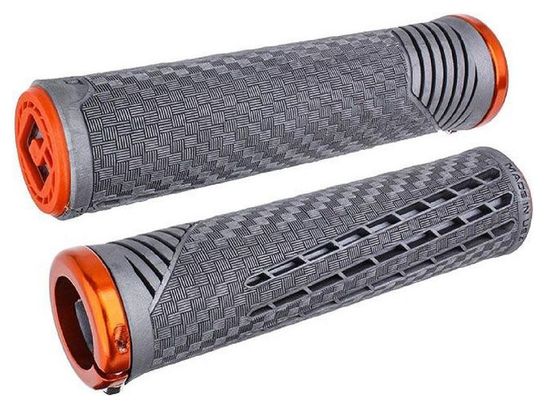 Paire de Grips ODI CF V2.1 Gris Lynx Orange