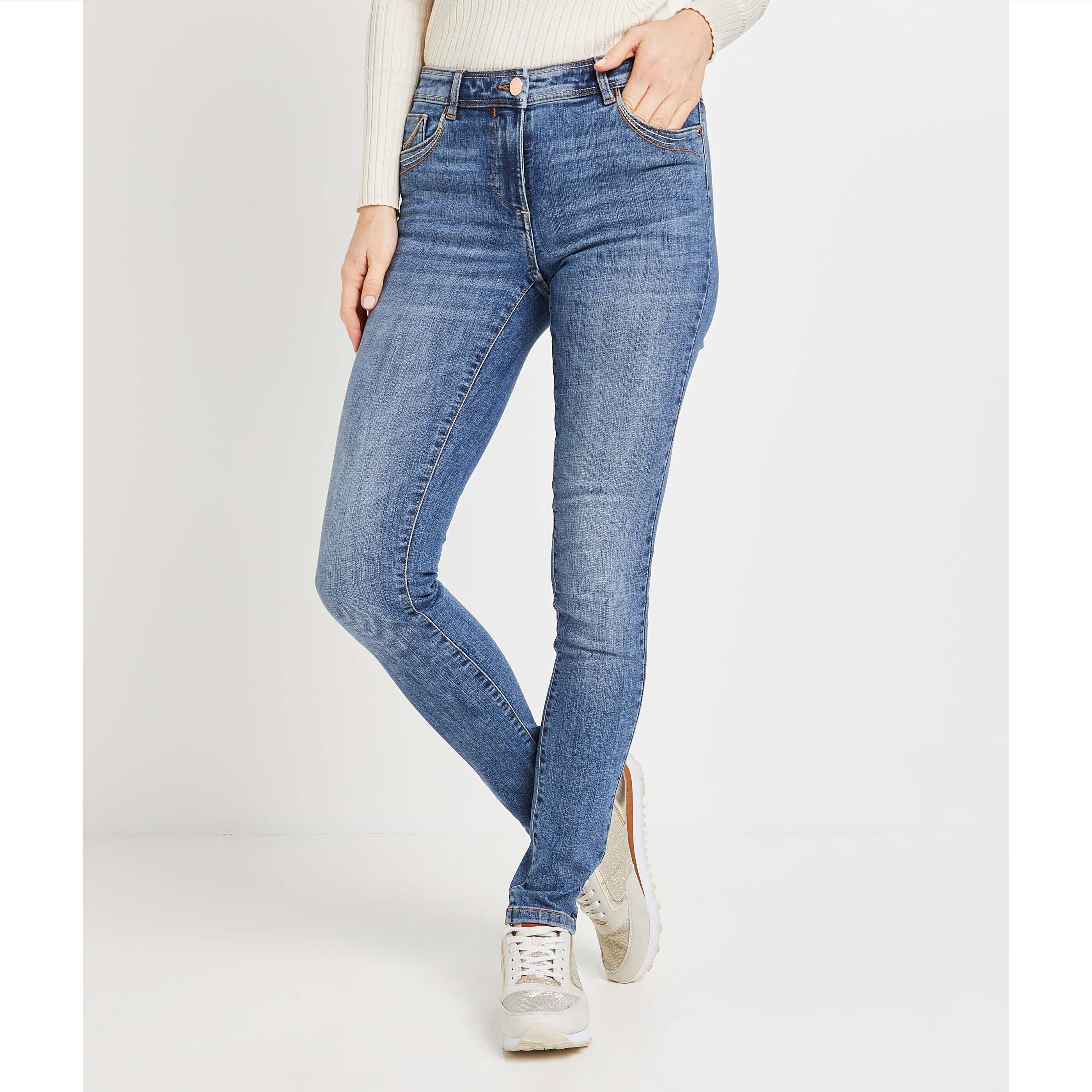 Jean slim LONDON femme - STONE