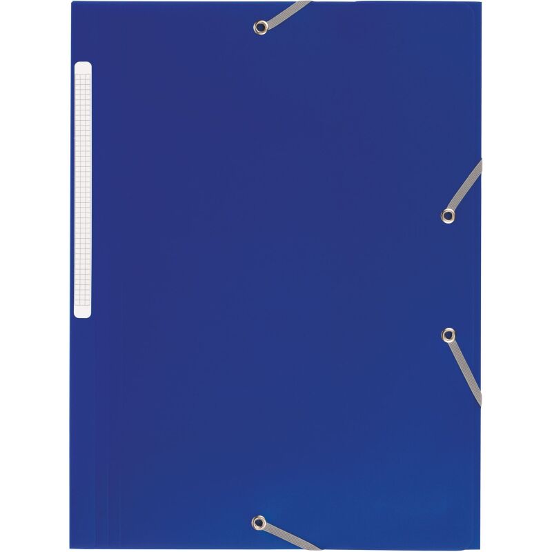 Chemise à élastique 3 rabats plastique Bruneau 24 x 32 cm dos 3 cm couleurs assorties