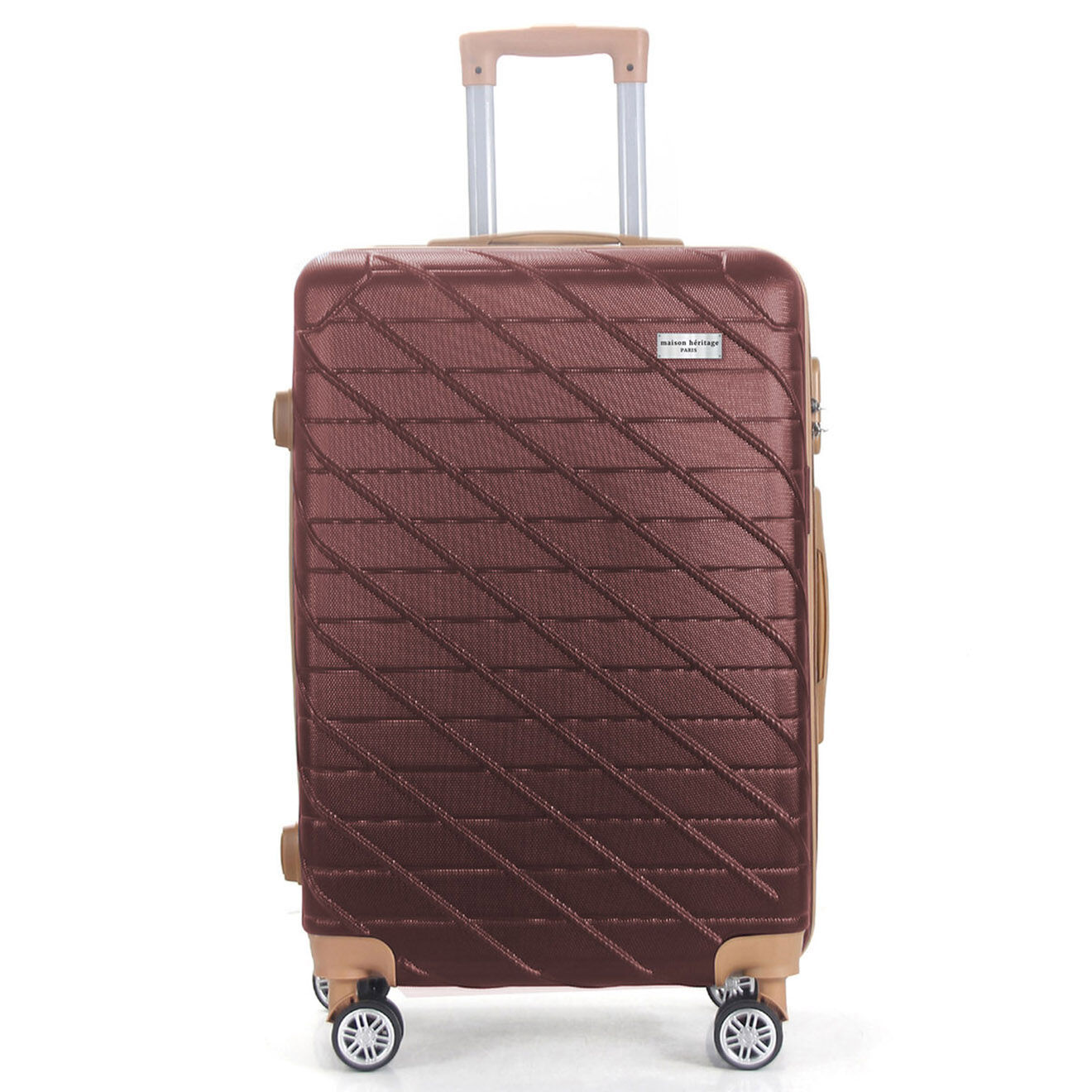 Maison Héritage 2 Valises 4 roues doubles Saint-Germain 65/75 cm rouge bordeaux