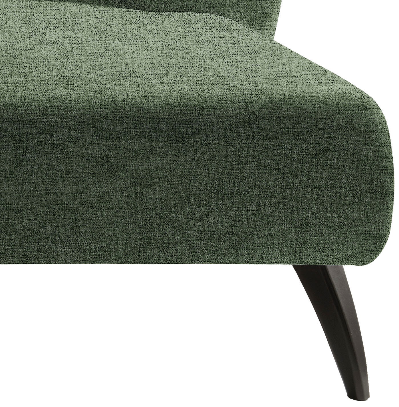 INOSIGN Ecksofa »Colori Polstermöbel mit zeitlos eleganter Rückenführung. L-Form« Holzfussfarbe wählbar, inkl. 4x Zierkissen