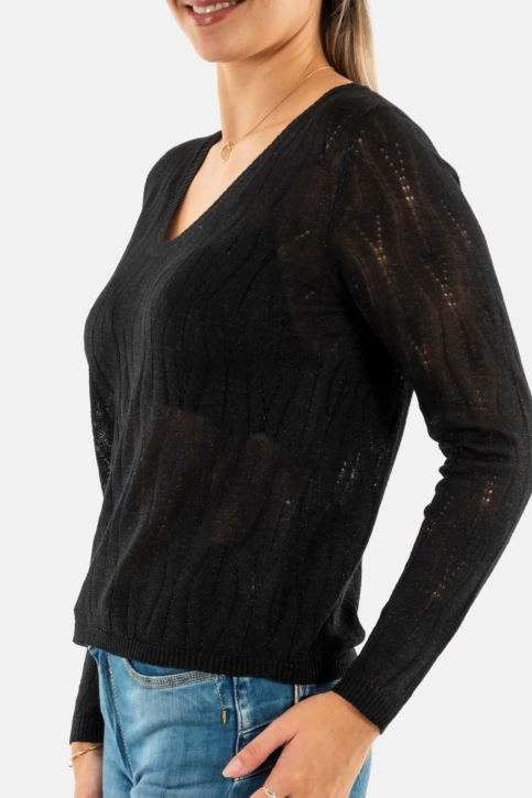 Pull hiver only mella black dtm glitter