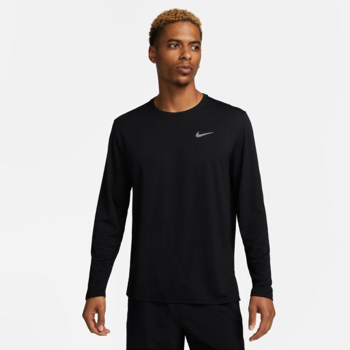 Nike Herre T-shirts Dri-FIT UV Miler Long Sleeve Tee Sort