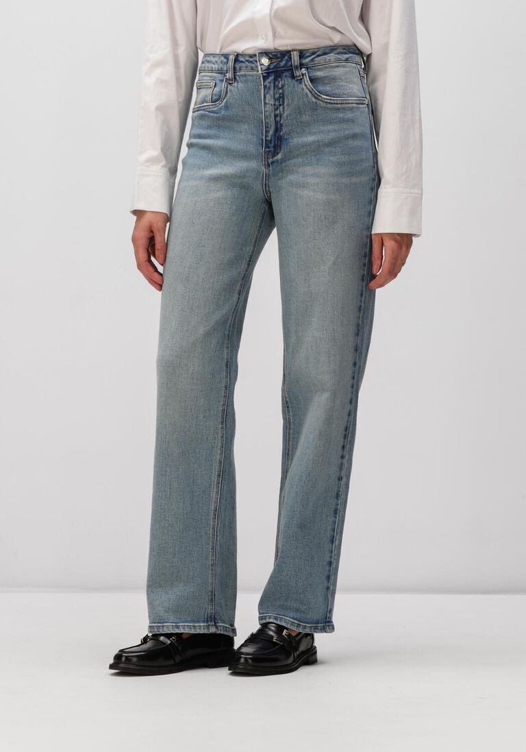 lichtblauwe gestuz straight leg jeans gzjade hw straight jeans