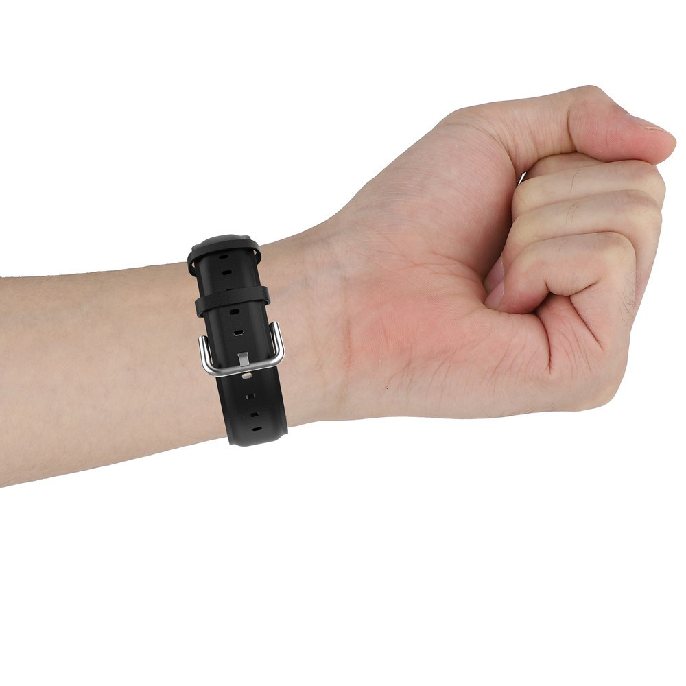 Fitbit Versa 4 / Sense 2 Echtleder Armband (Gelenkumfang 180-235mm) - Grau