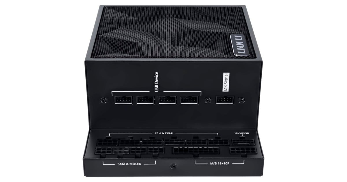 Lian LiEDGE1300 modulaire 1300 watt voeding   (Zwart, 1x 12V-2x6, 3x PCIe, 4x USB-header)